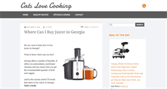 Desktop Screenshot of catslovecooking.com