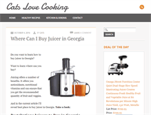 Tablet Screenshot of catslovecooking.com